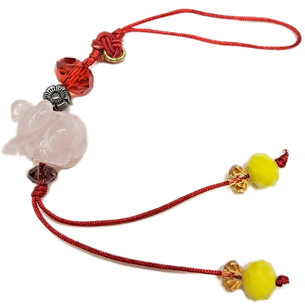 虎{粉晶}吊飾【十方】153826