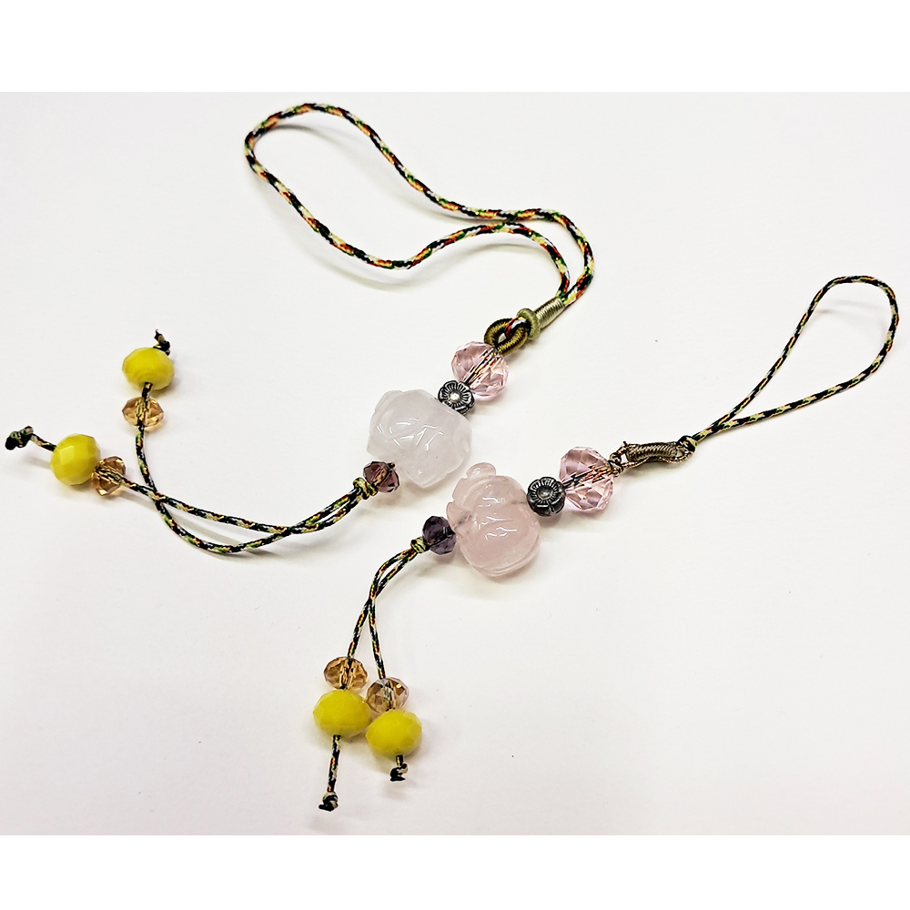 豬{粉晶}吊飾【十方】153829