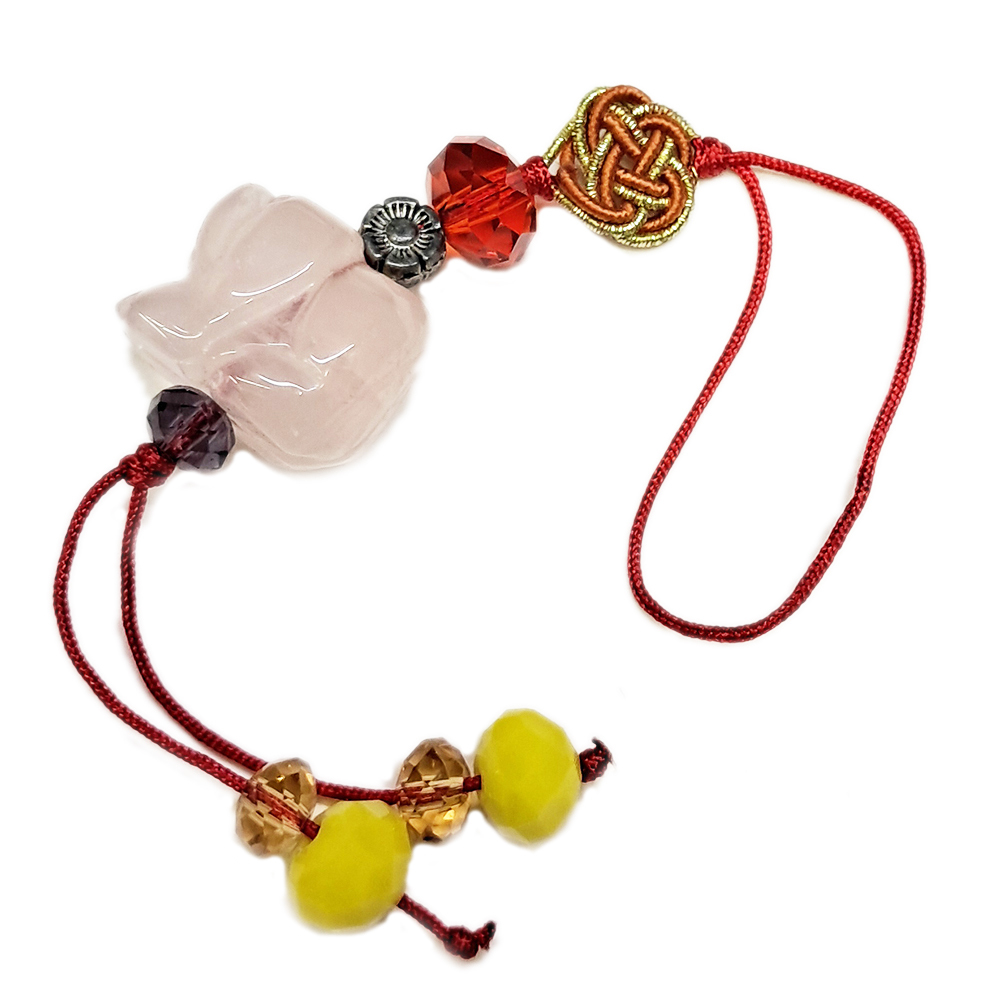 犬{粉晶}吊飾【十方】153831