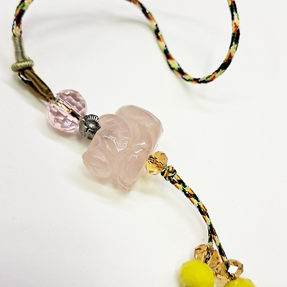 犬{粉晶}吊飾【十方】153835