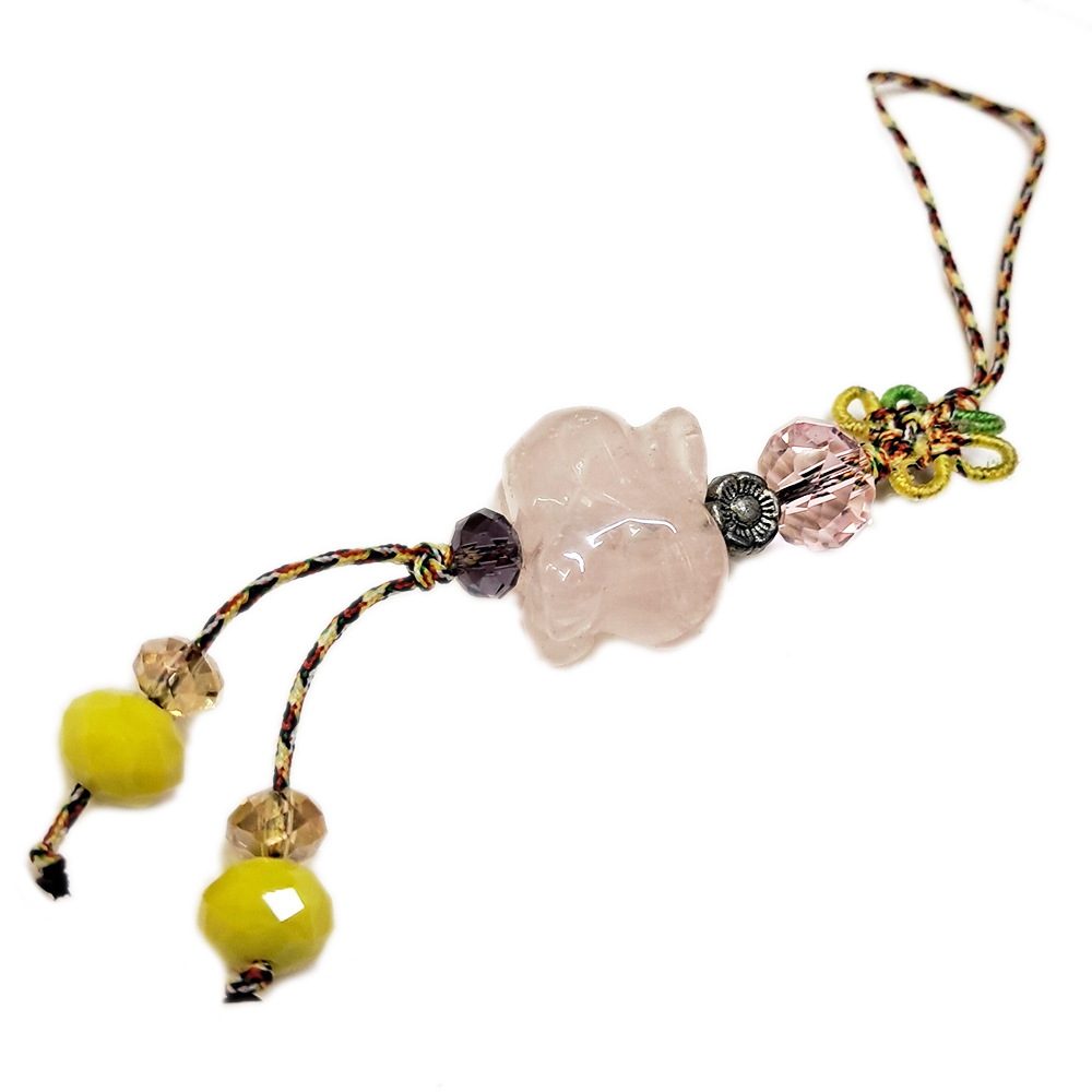 兔{粉晶}吊飾【十方】153840