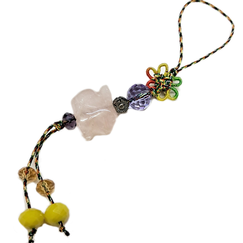 兔{粉晶}吊飾【十方】153840