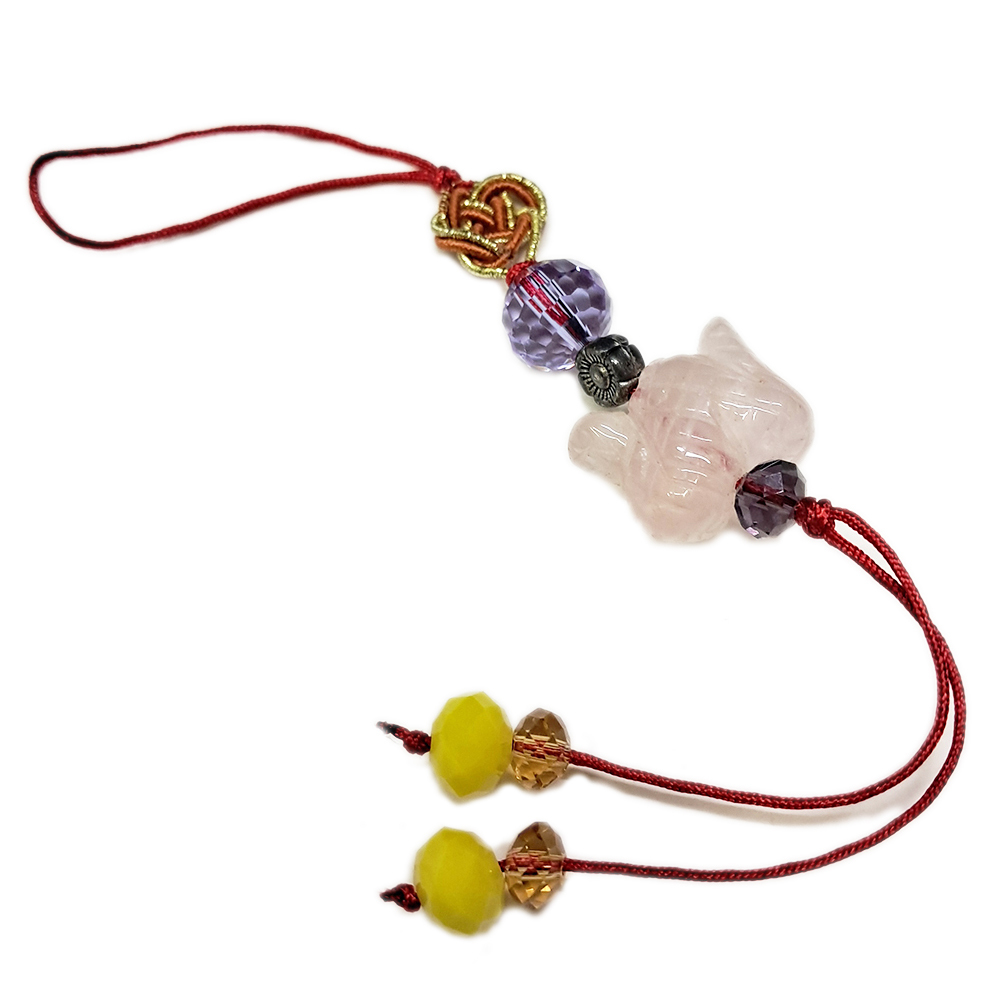 蛇{粉晶}吊飾【十方】153842