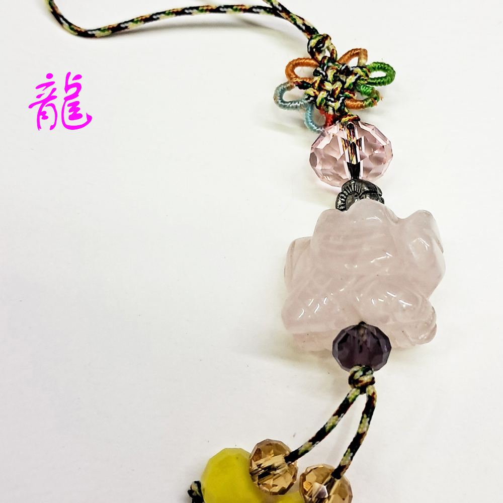 龍{粉晶}吊飾【十方】153844