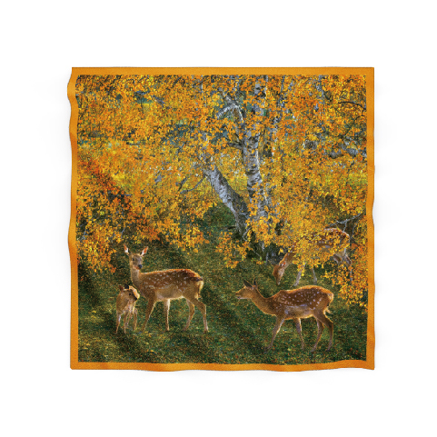 絲巾｜呦呦鹿鳴款