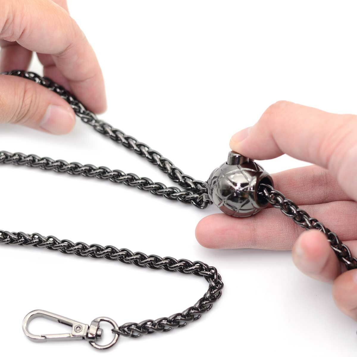 可調長短麻花金屬肩背鍊(有3色可選購)