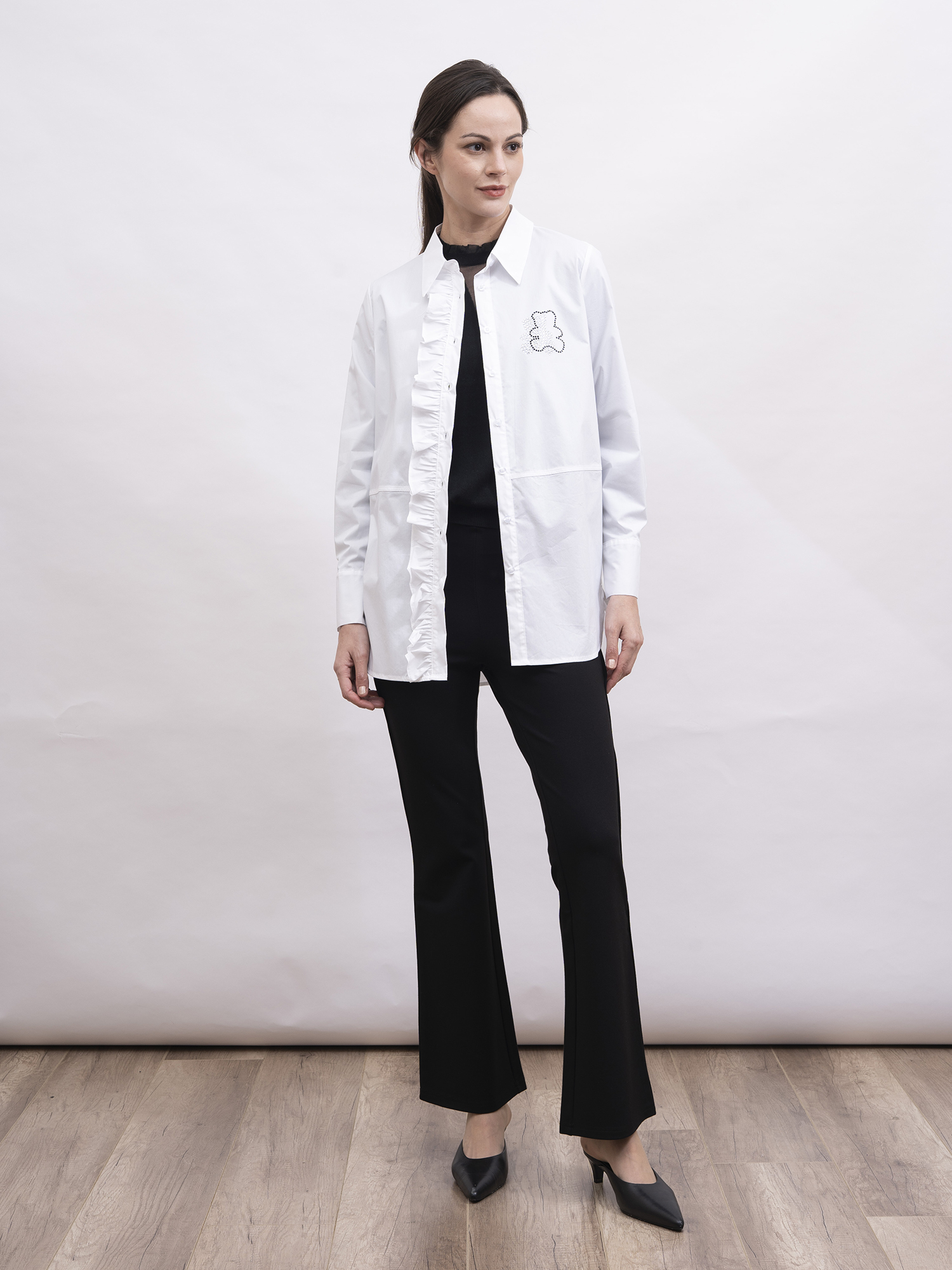 mi-tu 閃石小熊長袖恤衫