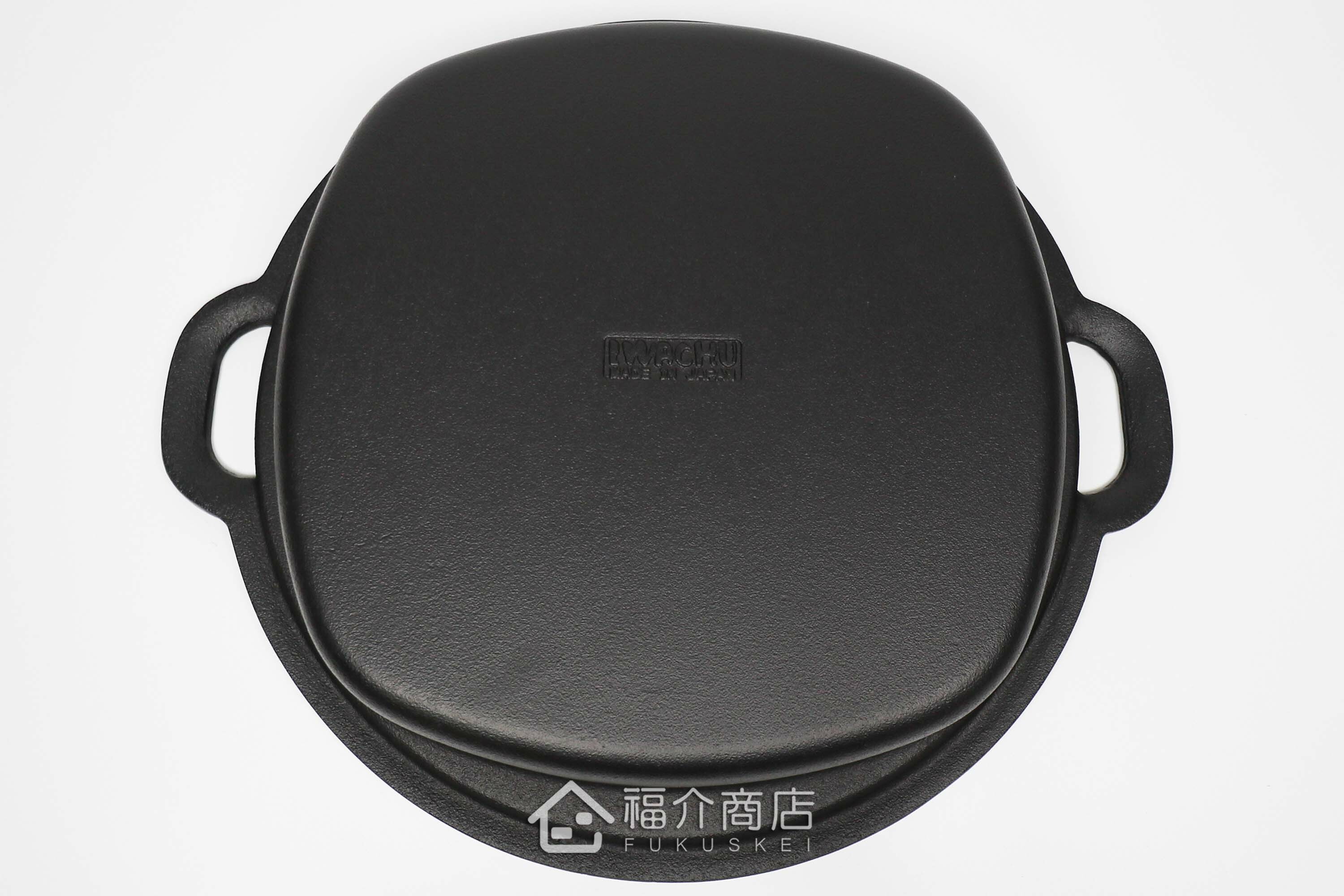 兼用煮壽喜燒或煎餃子的24cm黑色鑄鐵鍋