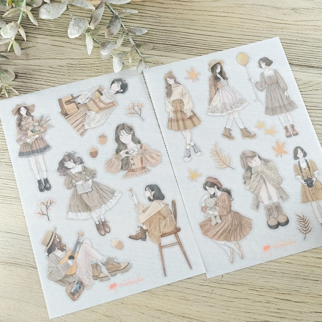 曼殊沙華．徐徐 轉印貼紙