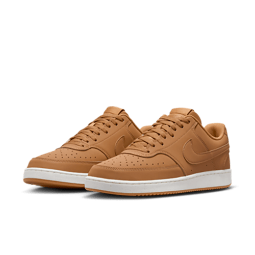 男鞋 NIKE COURT VISION LO 泰奶棕 經典 復古 膠底 皮革 休閒鞋【HJ4031-200】