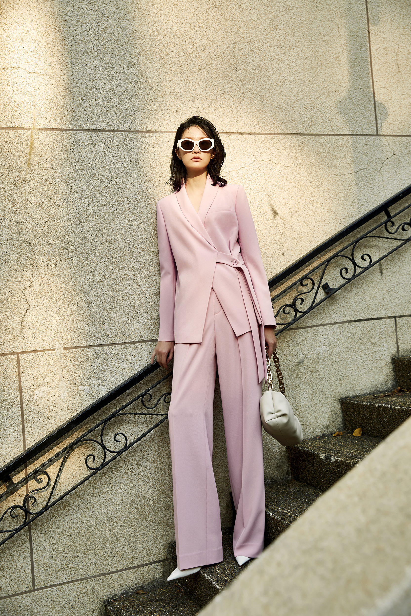 BD15053B1法國粉正裝套裝西褲