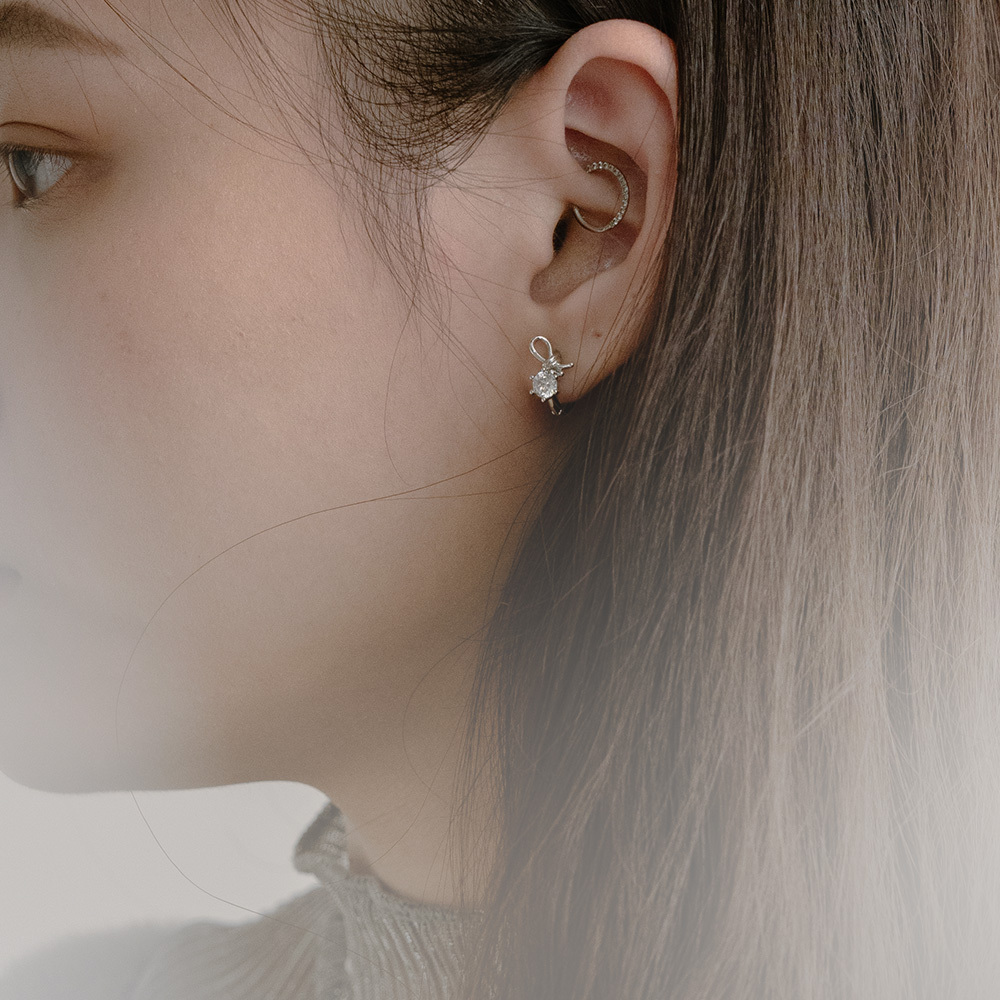 Twisted rhinestone earrings【07030918】in stock+pre-order