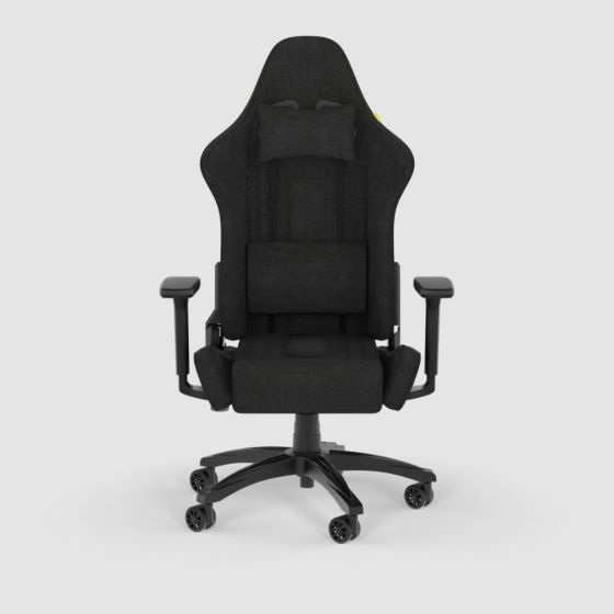 Corsair TC100 RELAXED Gaming Chair - Fabric Black  CO-GC-TC100-FABRIC-BLK/BLK