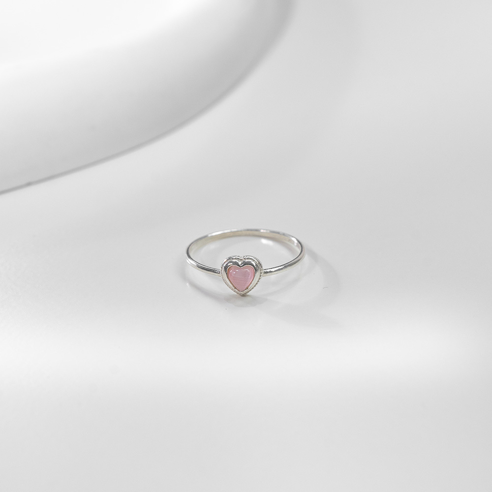Silver Love Gemstone Ring-Sold in Two Colors【07060241】in stock+pre-order