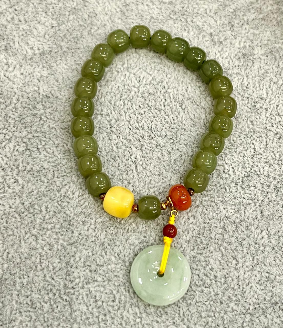 [S] GEMZ & CO MXJ JASPER WITH JADE PING AN KOU BLT, Y292 (Y292)