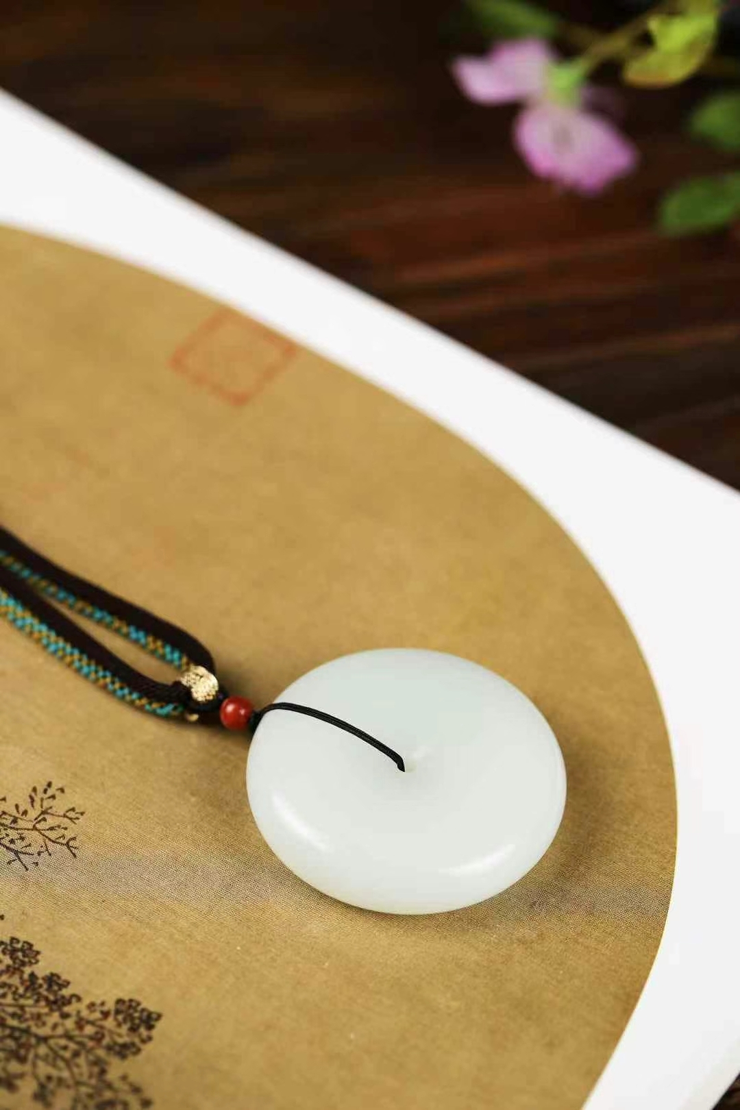 1117738 和田玉白玉平安扣 (50mm直徑)