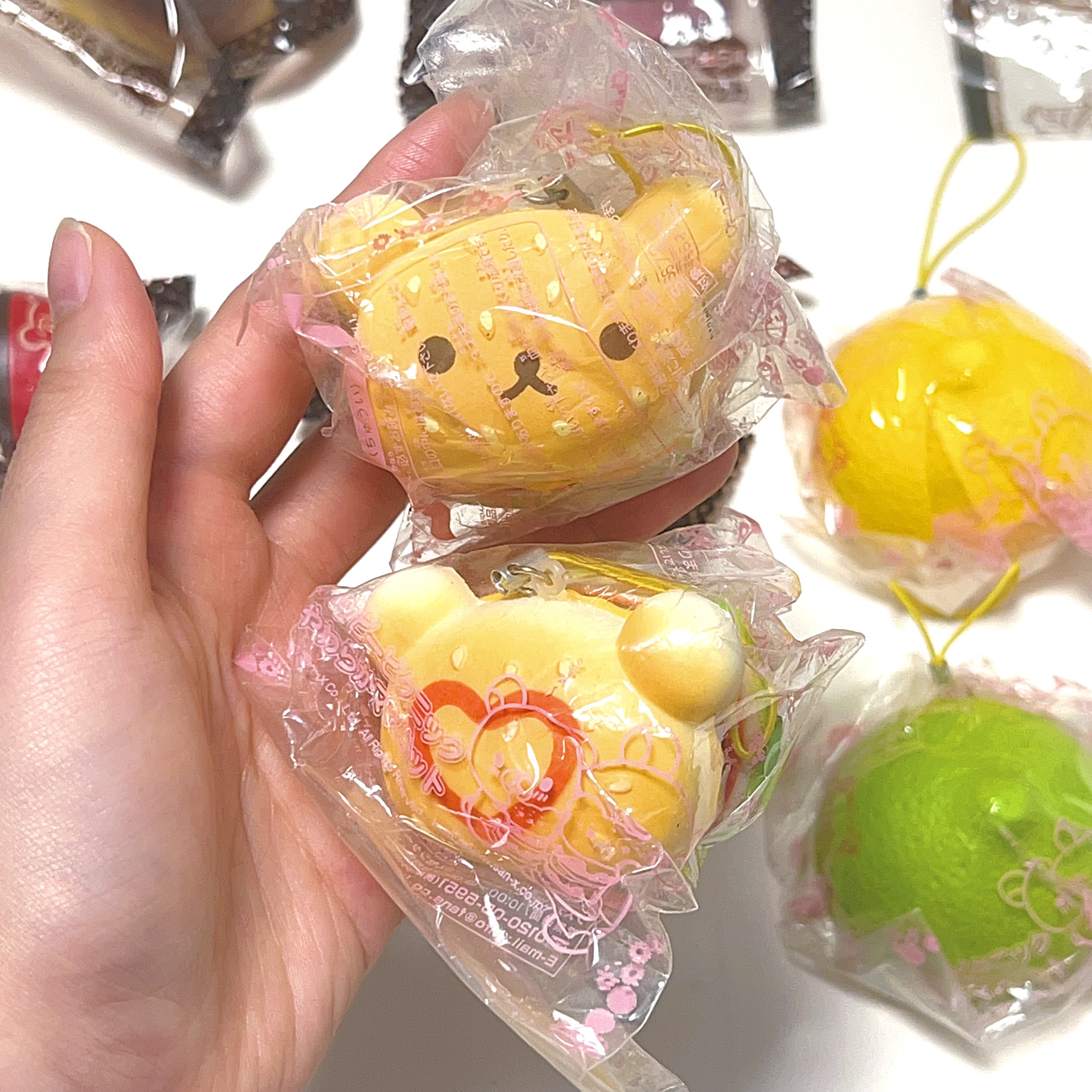 Vintage Rilakkuma old gotcha squishy (with package)