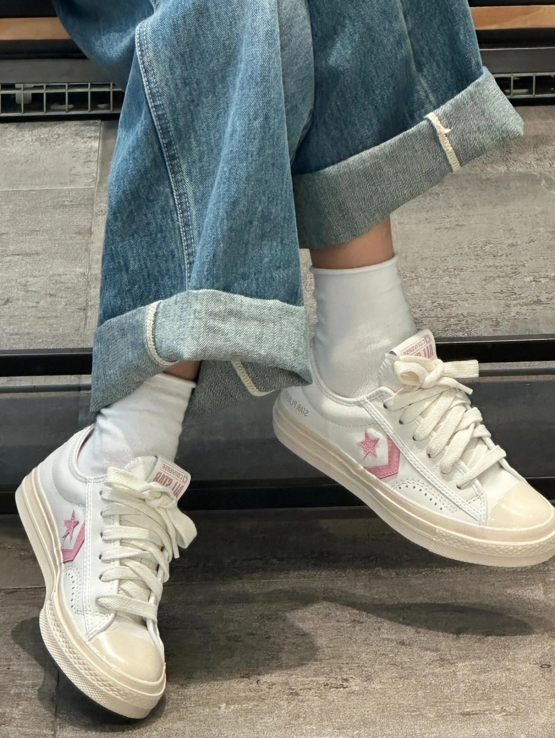 <極少量bug價!!> Converse Star Player 76 復古米白 心動粉