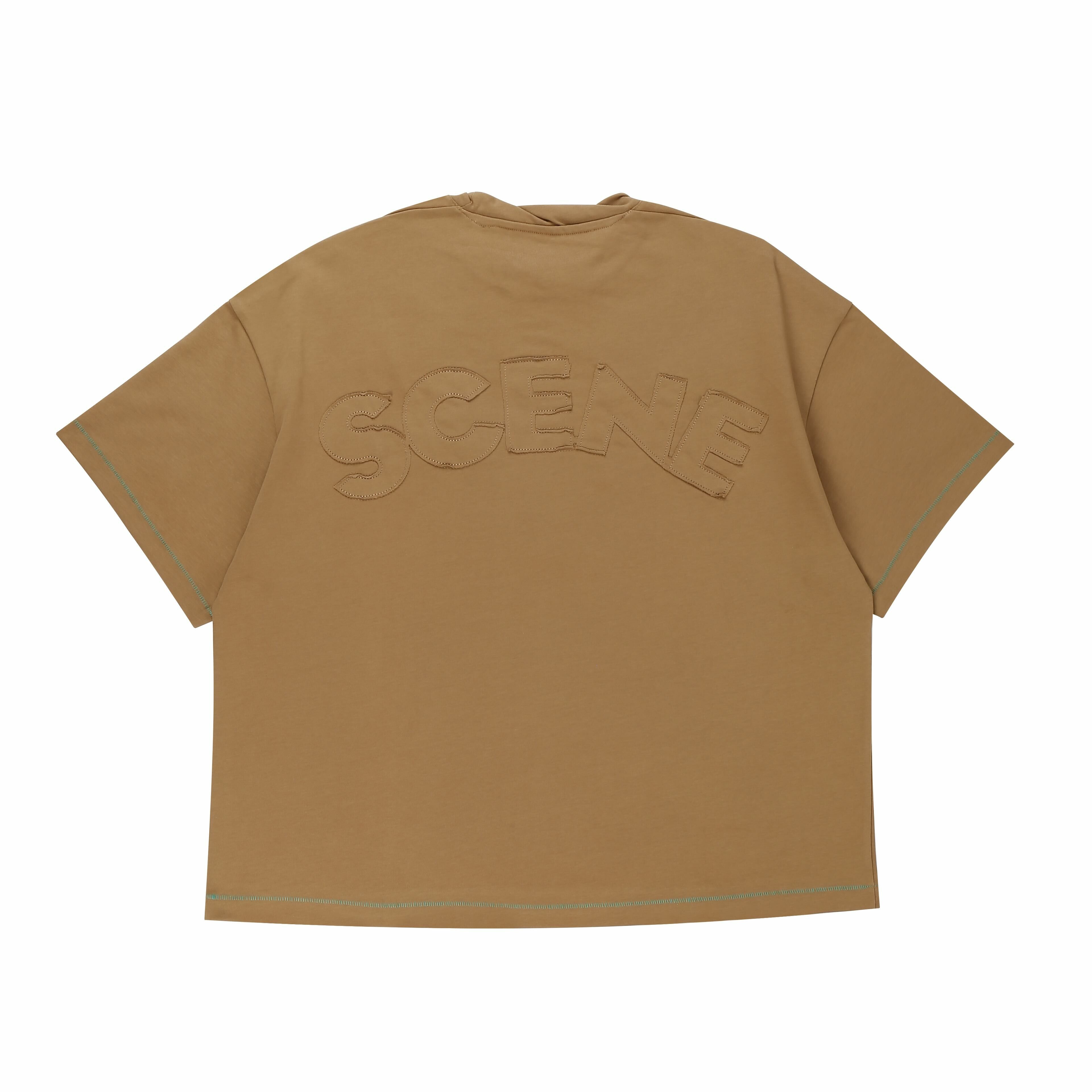SCENE MILK TEE // BROWN