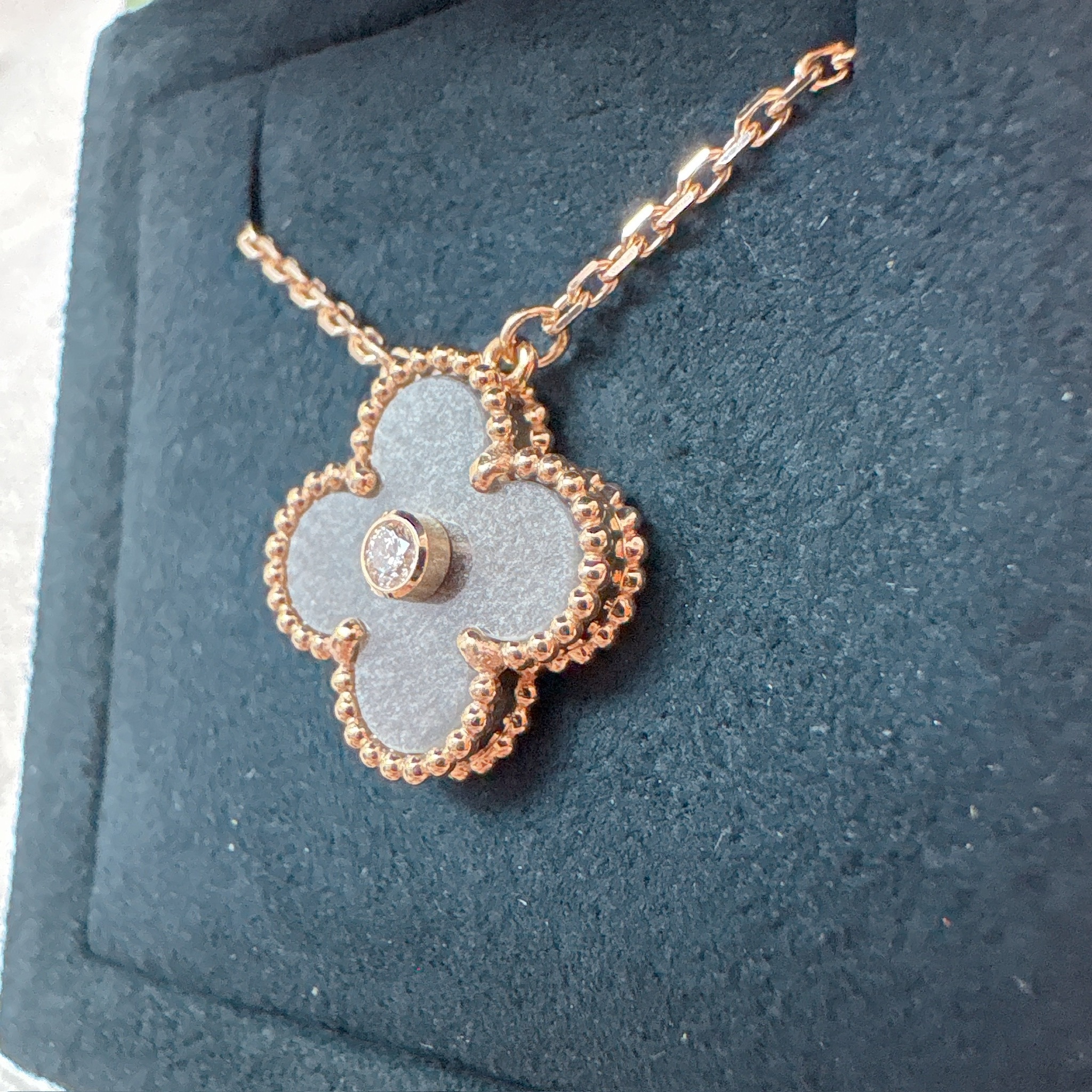 VCA  2023 Holiday Pendant - RoseGold / Grey