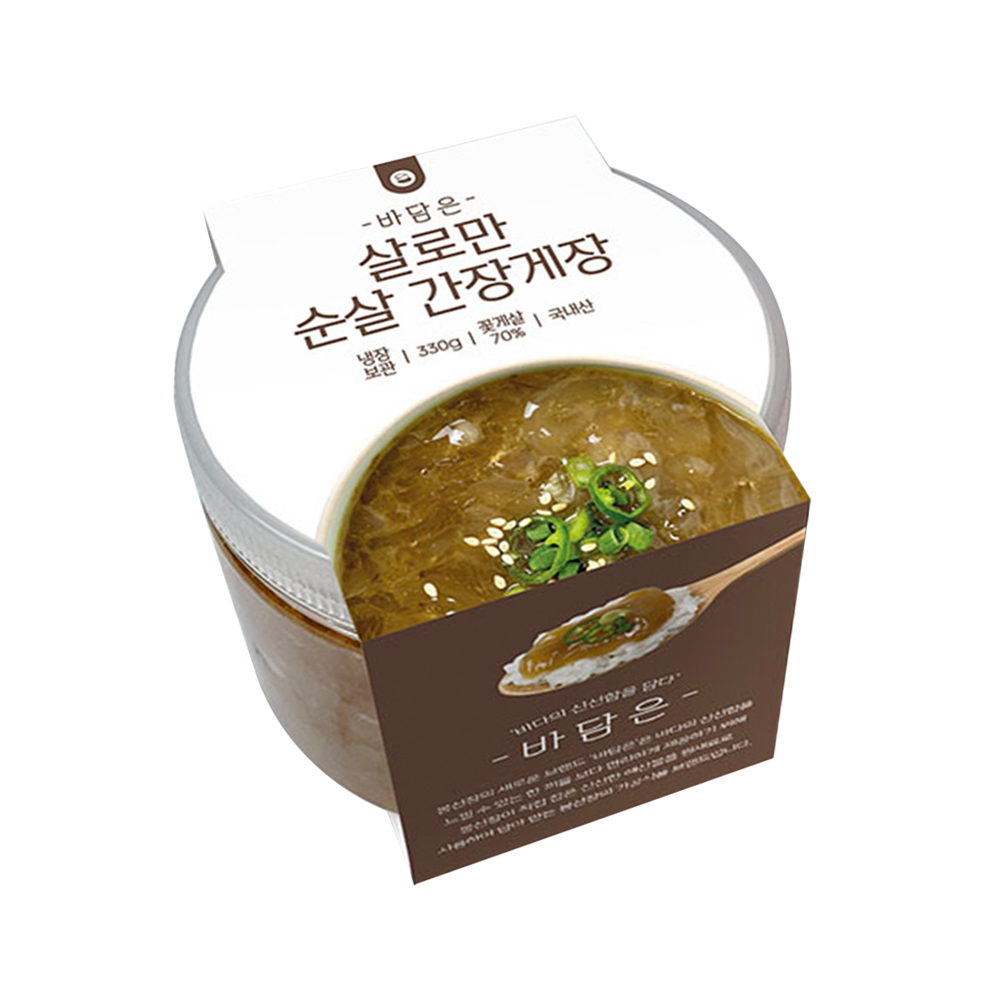 【BKSHOP】韓國奉船長-醬油螃蟹(無殼) 220g