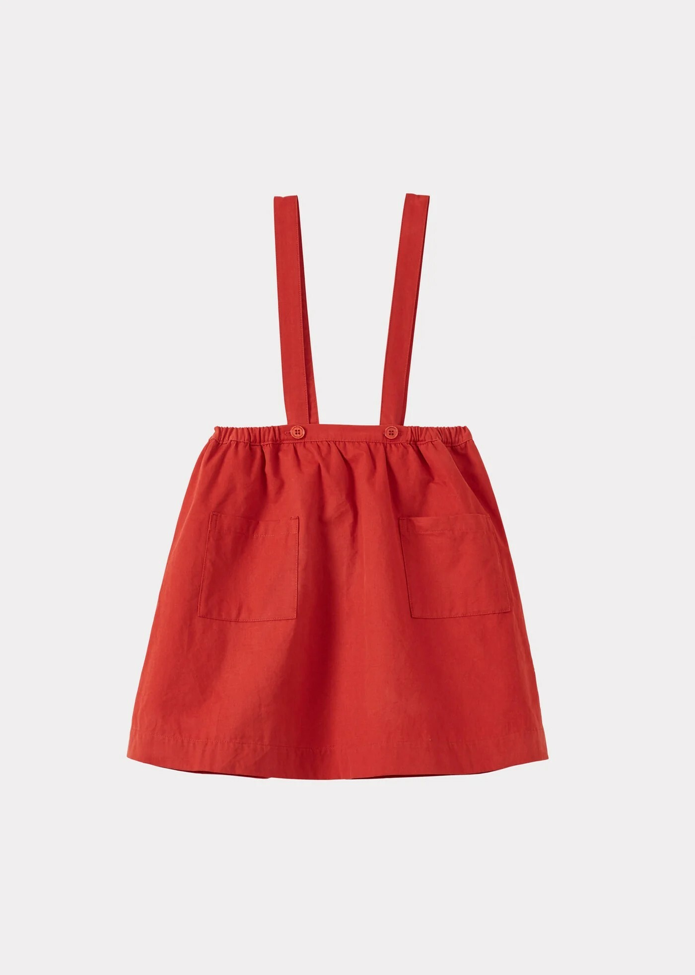 Caramel - ARALIA CHILDREN'S COTTON TWILL SKIRT - RUST