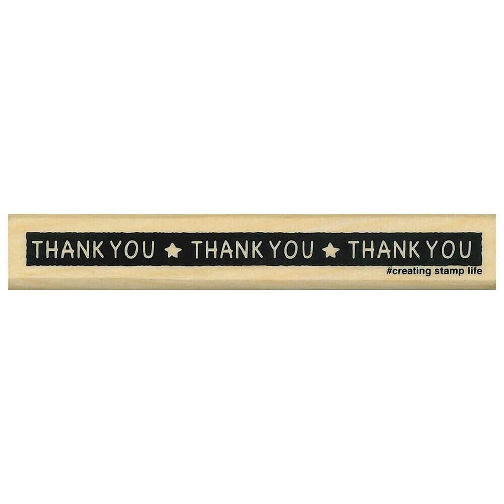 日本 KODOMO I Love Stamp 木印章 - Thank you 膠帶 1535-024