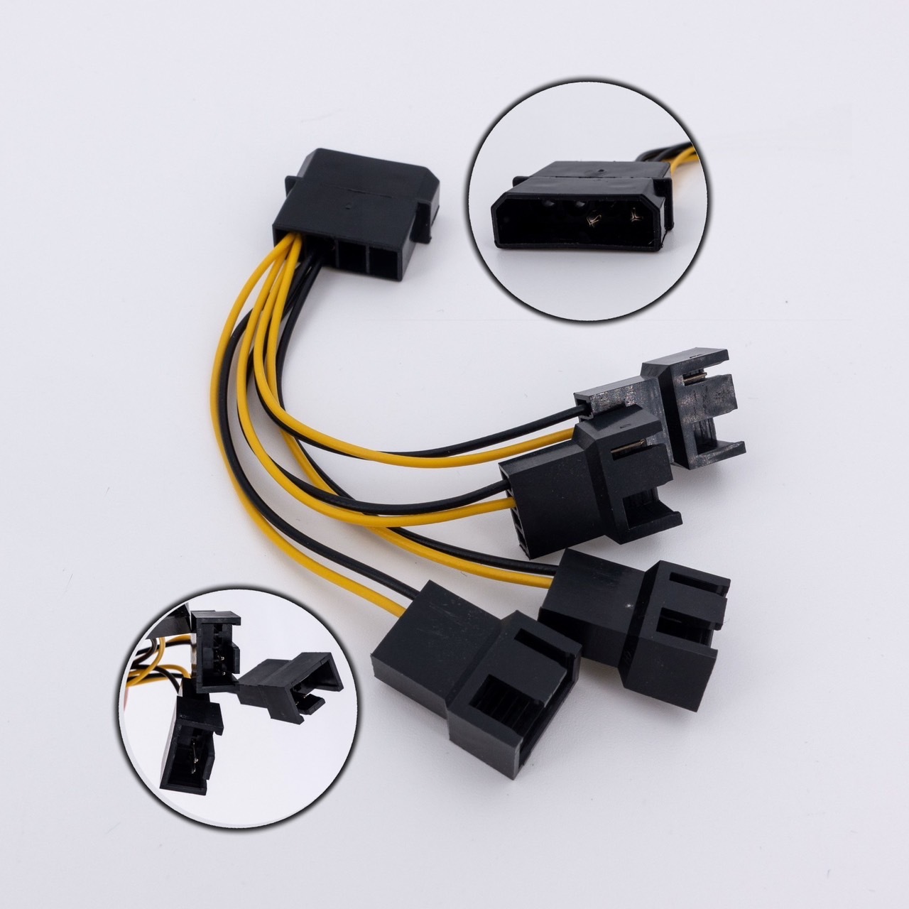 大4P轉4針 一對4 12V 風扇電源延長線 一分四 4Pin 延長線 風扇