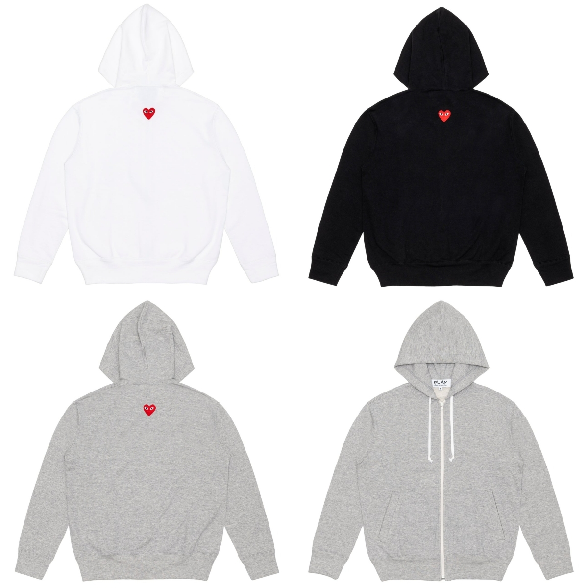預購┃日本製 男女共版 川久保玲 CDG PLAY 刺繡 愛心 紅愛心 連帽 外套