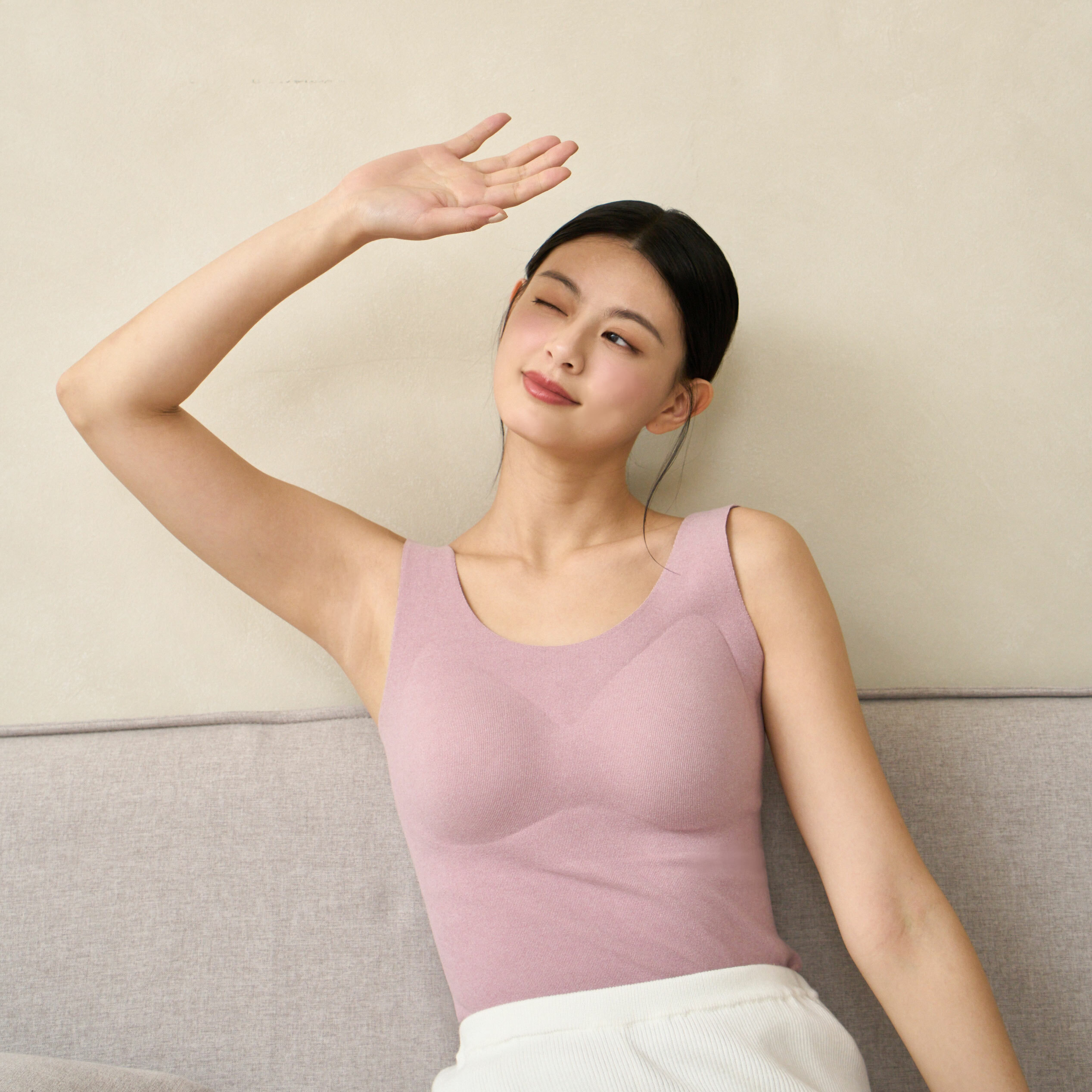 倍暖絨BRA背心-丁香紫