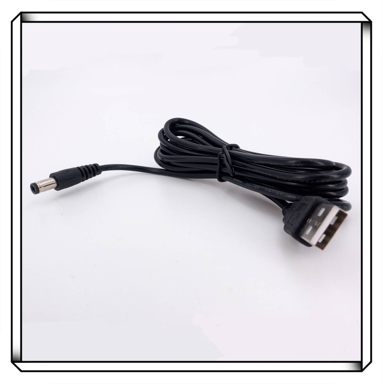 全纯铜 12V 5V USB 轉 DC5.5*2.1 充電線 供電線 DC電源線  DC 55*21 2米