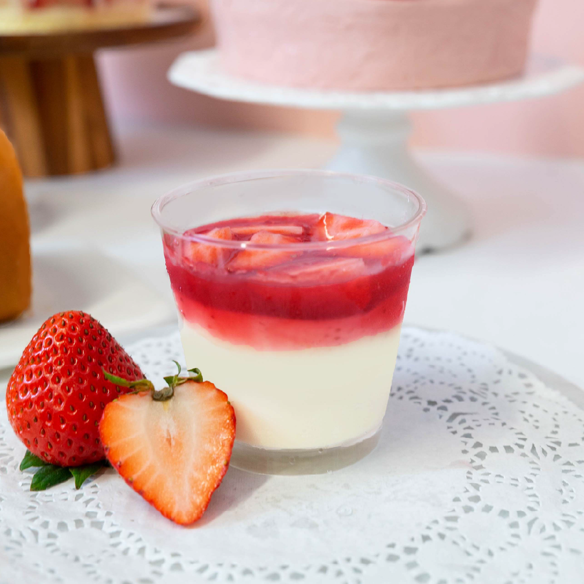 【限店取】草莓鮮奶酪（4入）【季節限定/大湖草莓/奶酪杯】