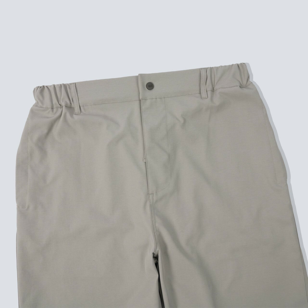 #2024 質感彈性修身長褲米灰特寫照