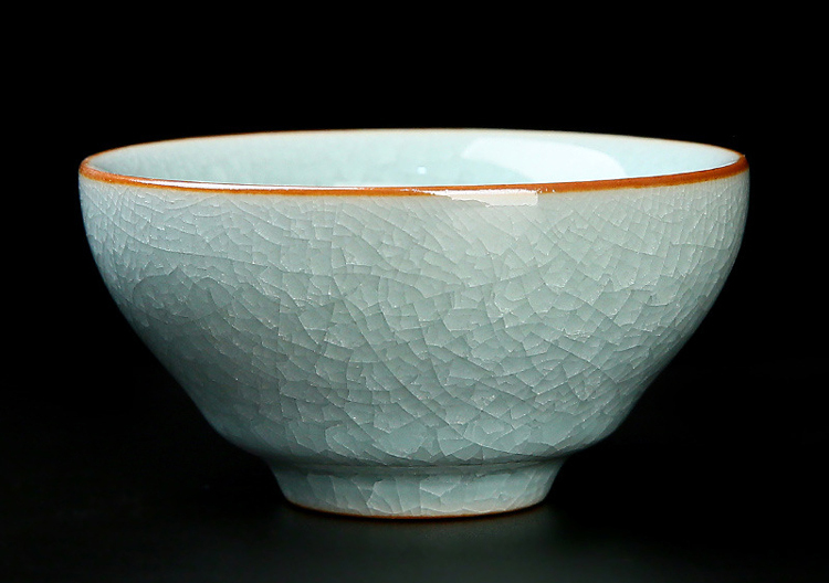 鹿港窯禮品館|汝窯冰花主人杯 | 精緻陶瓷品茗杯 | 功夫茶具 | 單杯開片茶盞 | 家用精品