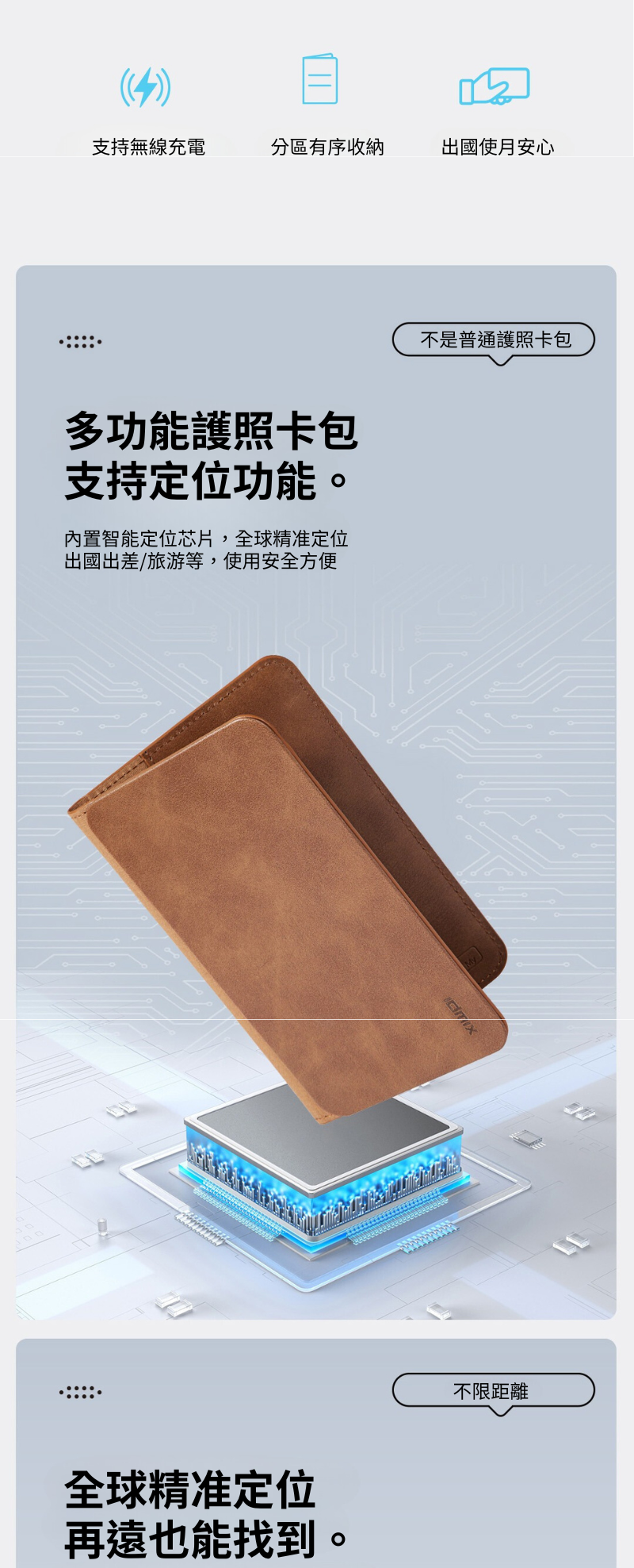 idmix 智能定位護照卡包 (Air Passport Air02)