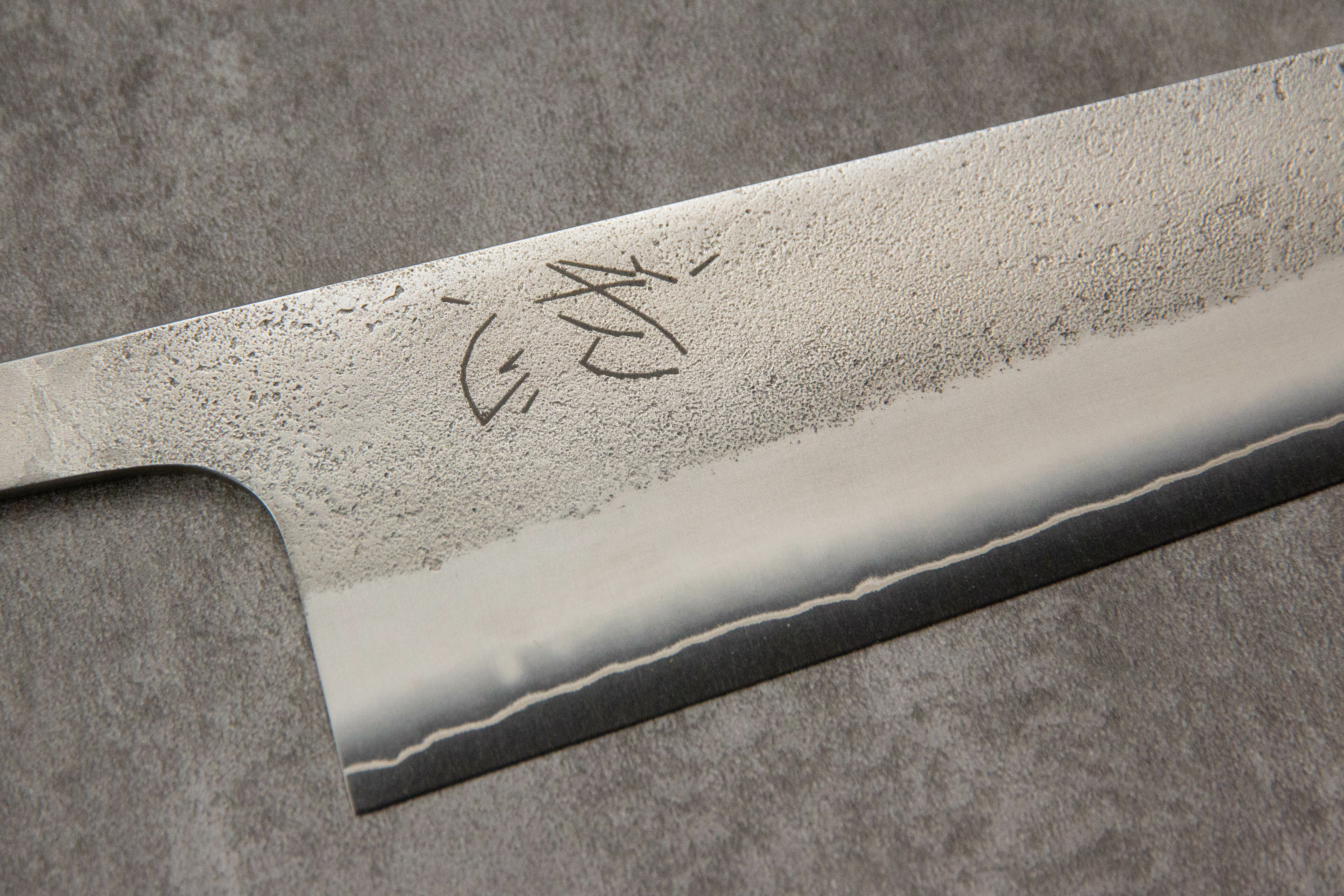 初心SKD 高速鋼梨地切付牛刀210 mm ***刀條*** (圖例為「黑檀木黑水