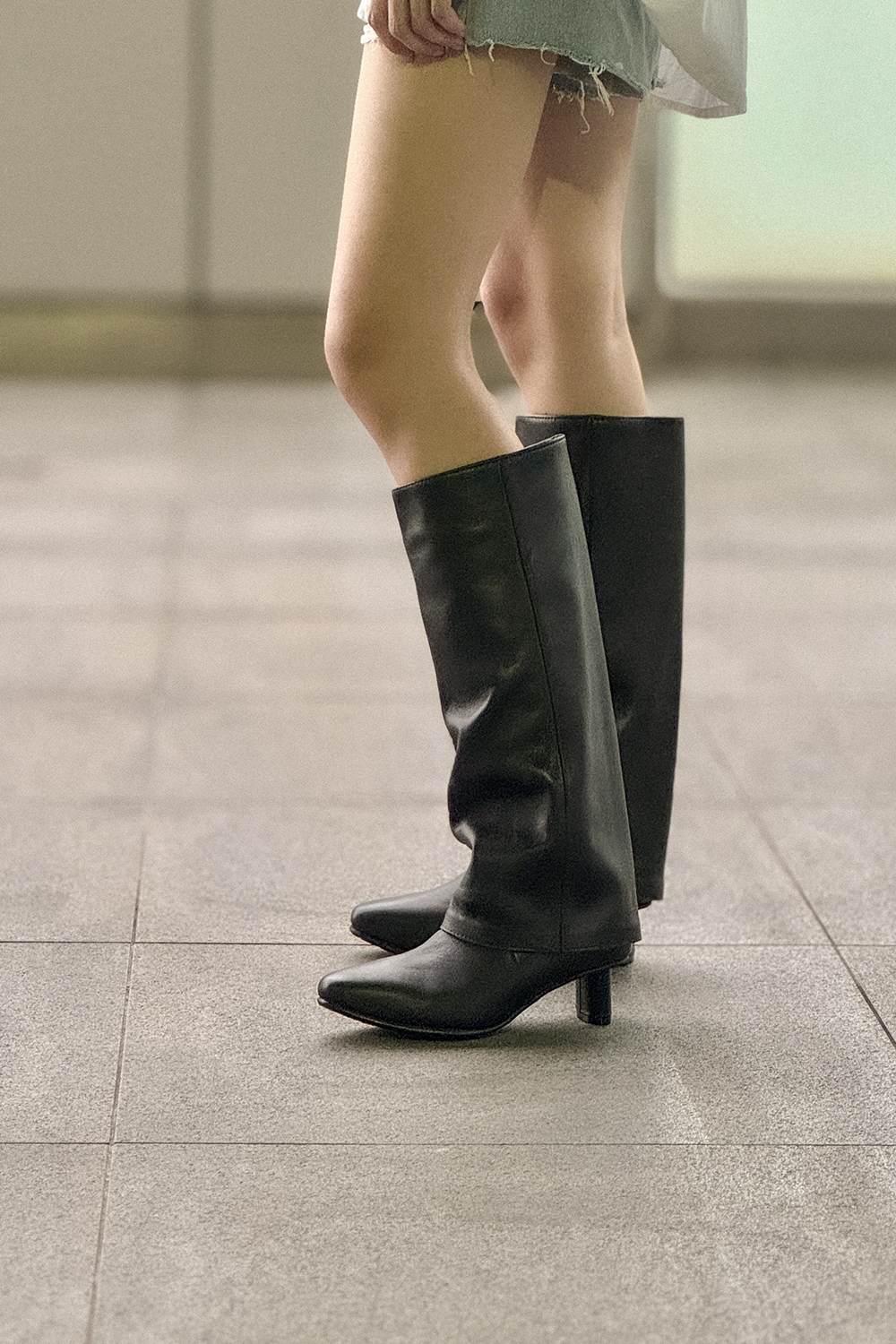 Oval Gaiter Boot 中跟長靴