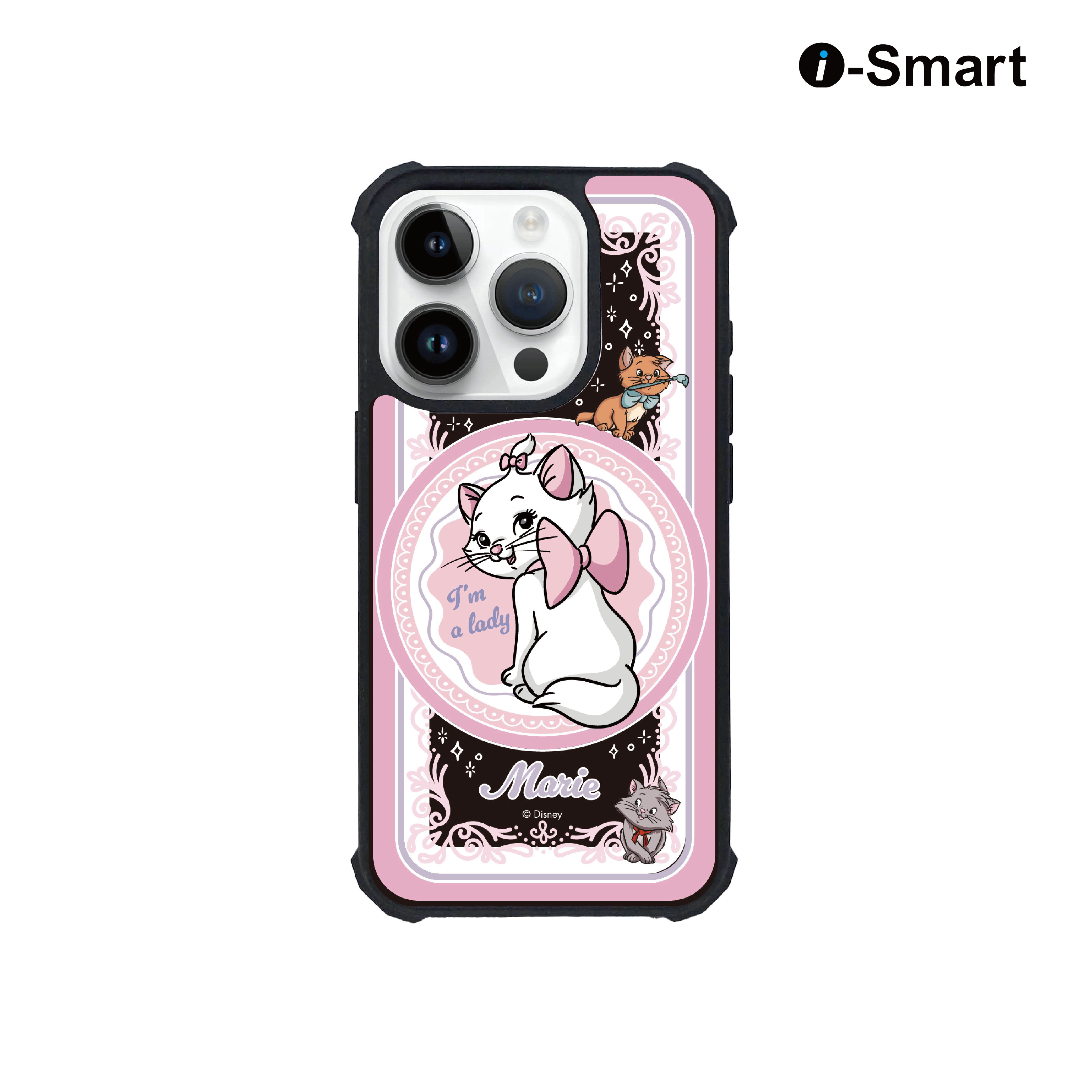 i-Smart透明磁吸手機保護殼-瑪麗貓
