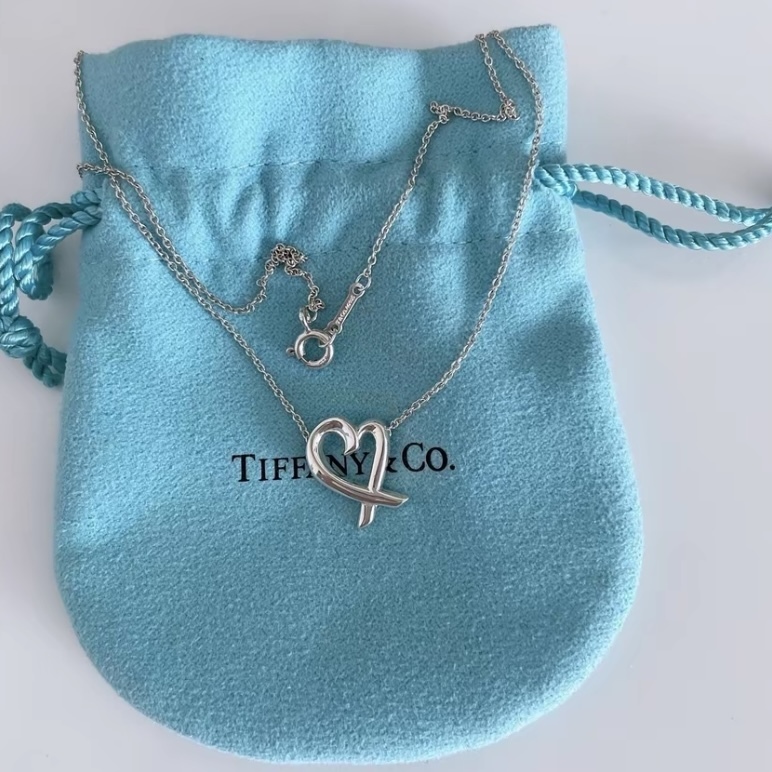 TIFFANY & CO. Paloma Picasso®Loving純銀小型鍊墜