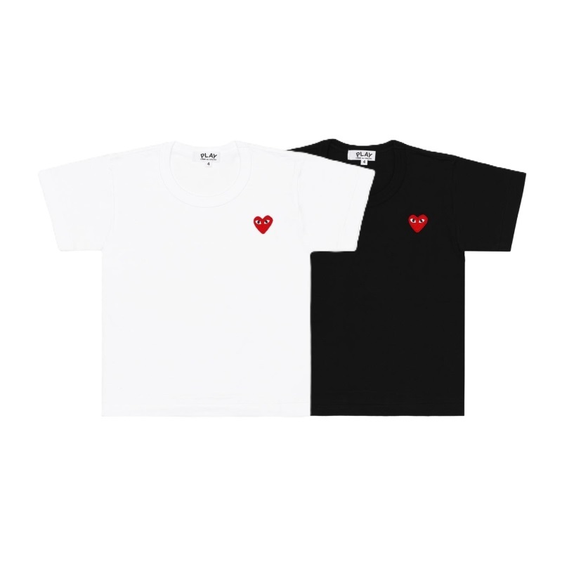 預購┃小孩款 日本製 川久保玲 CDG PLAY KIDS 刺繡 紅愛心 愛心 短袖