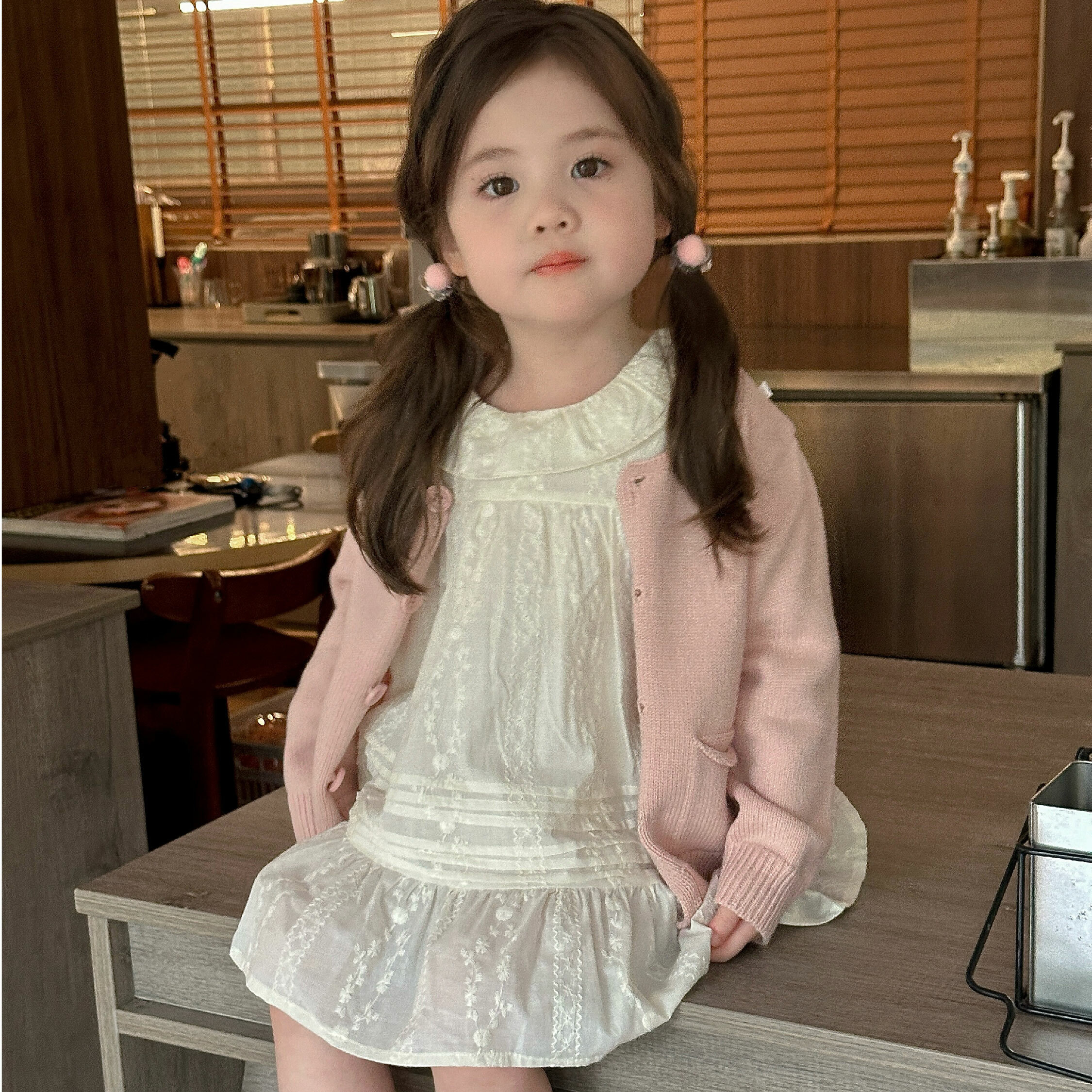 【H45475】日系花卉小清新兩件式套裝/洋裝