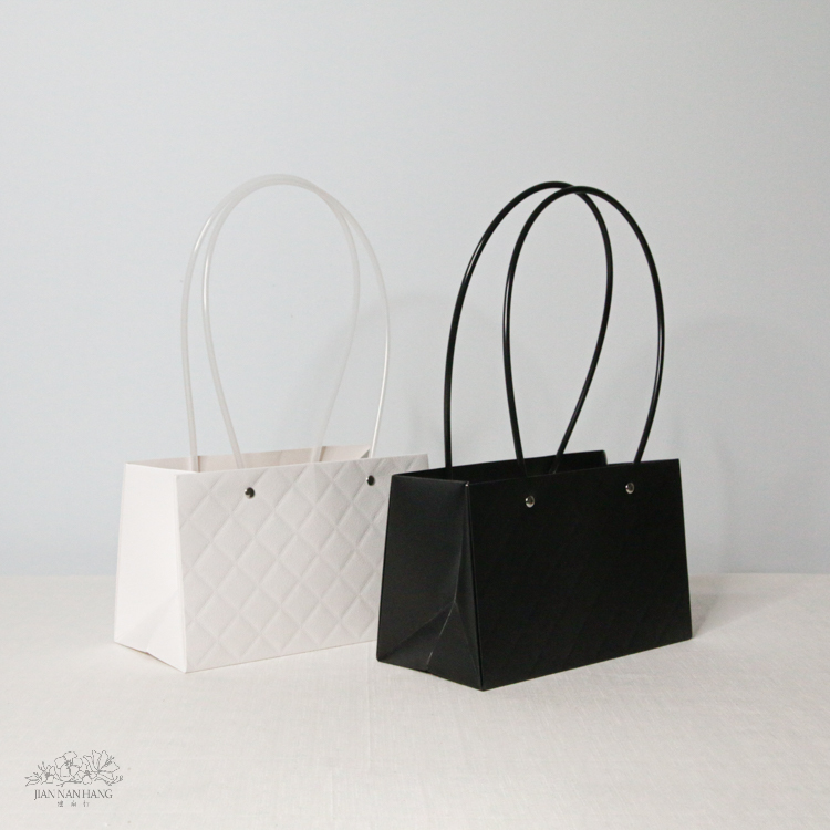 包裝 菱形壓紋手提袋 2色