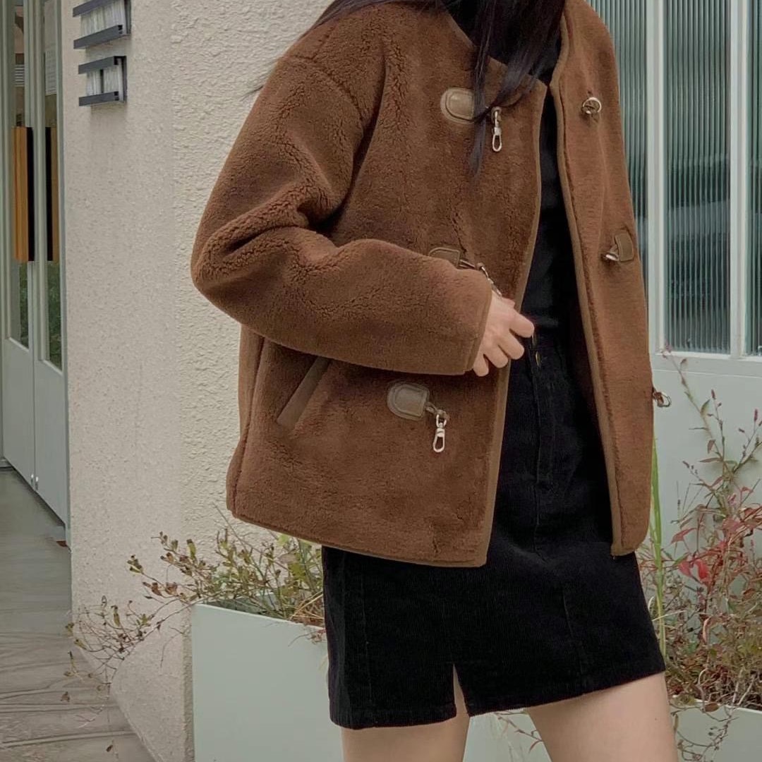 焦糖瑪奇朵 超水釦式外套