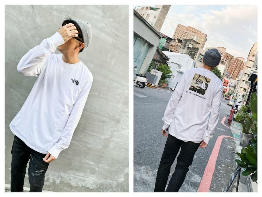 The North Face 野外迷彩 Logo L/S Tee