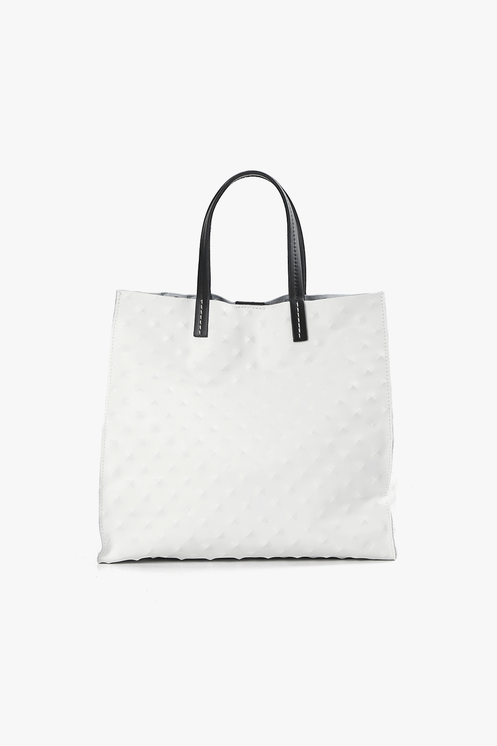 Pebble 立體壓紋托特包 白色