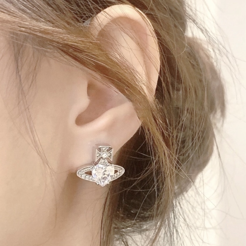 VIVIENNE WESTWOOD Ariella 銀色耳環