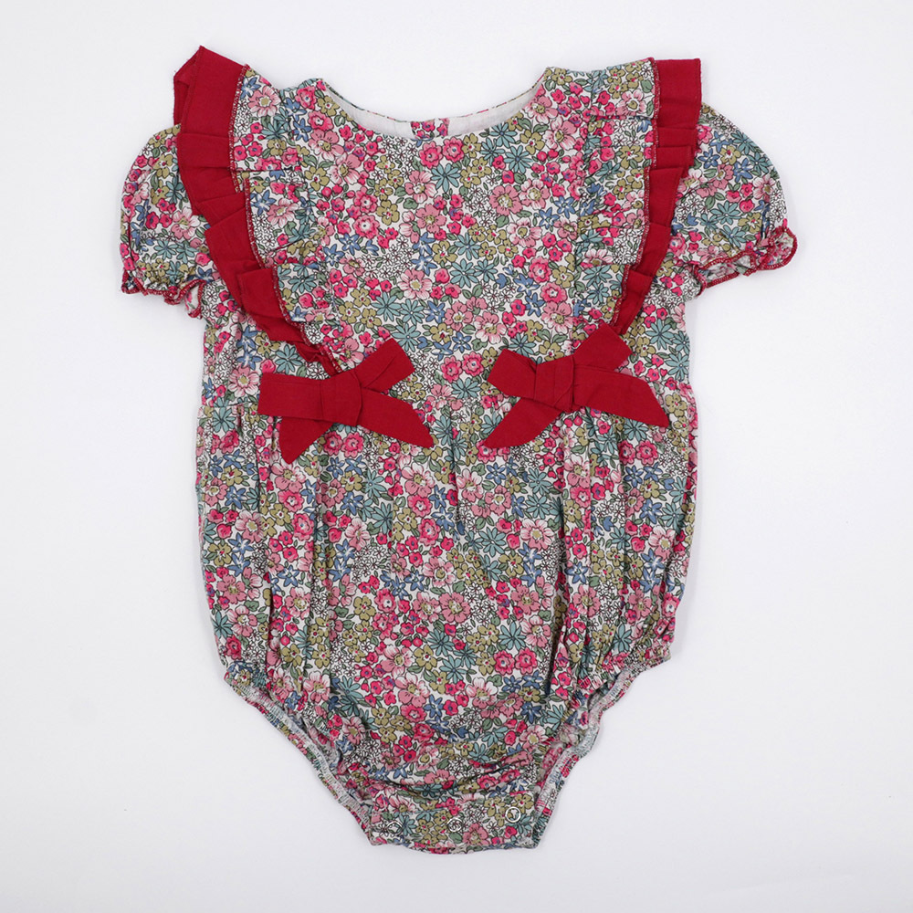 Dolly Wears 紅色碎花連身褲 18-24M