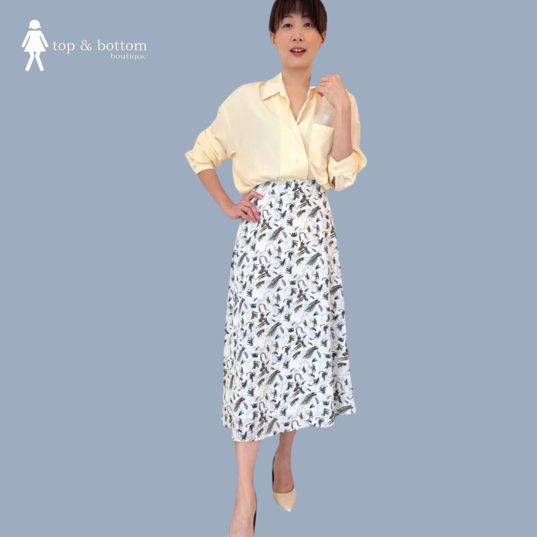 CHIFFON FLORAL SKIRT