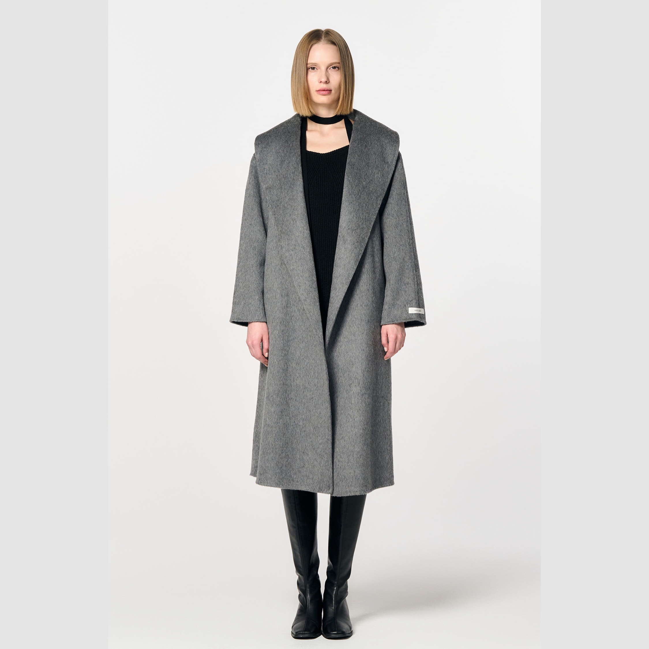 [GENERAL IDEA] NEW CLASSIC WOOL HANDMADE SHAWL COLLAR COAT