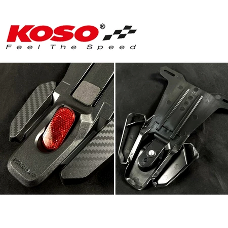 【KOSO】通用擋泥板 擋泥板 反光片 短牌架 牌照架 後擋泥 土除 極速後牌板